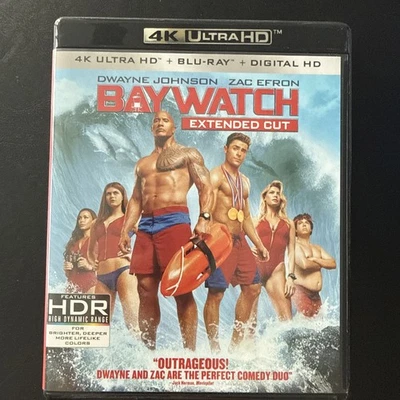 Baywatch - 4K UHD Blu-Ray 2 Disc The Rock Dwayne Johnson Zac Efron Foto 1 de 3