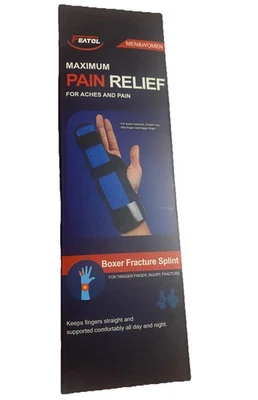 Featol Finger Splint Hand Brace | Pinky Finger Splint For Boxer Fractures.XL - Image 1 of 4