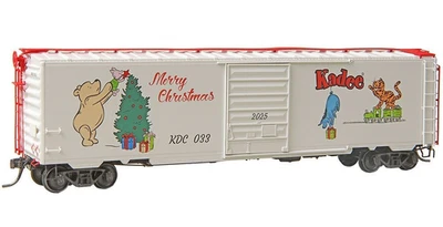 Kadee HO # 6933 ~ Merry Christmas 2025 Winnie the Poo ~  50' PS-1 Boxcar ~ NEW - Image 1 of 3