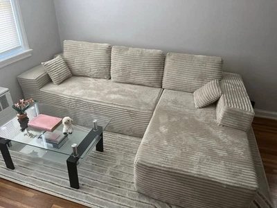 Ovios Cloud 104-inch Modular Sofa with Chaise - Image 1 of 3