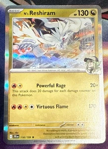 N’s Reshiram - 116/159 - Holo Rare - Journey Together -Pokemon TCG - Picture 1 of 2