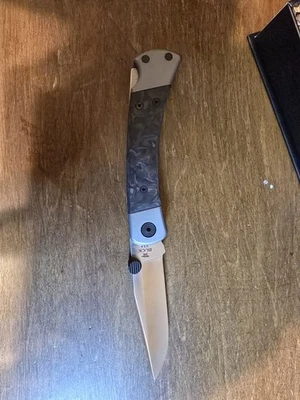 Buck Pro 110 Limited Satin S45VN Gray Aluminum Marbled Carbon Fiber  Hunter - Image 1 of 4