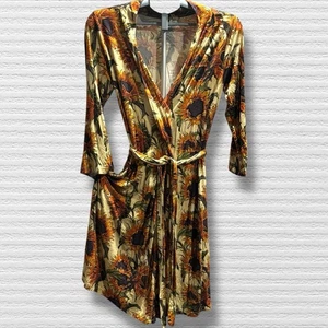 Posh Peanut Lieferung Stillen Umstandsmode Mama Wickel Morgenmantel Sonnenblumen Bambus groß - Bild 1 von 6