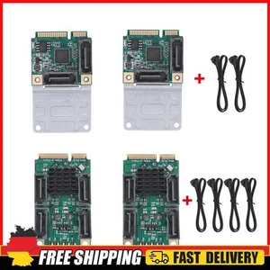 Mini PCI-E To SATA3.0 Adapter M.2 PCI-E 2.0 Expansion Card B+M Key 2/4 SATA 3.0 - Afbeelding 1 van 9