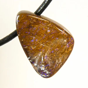 27.7c AUSSIE QUEENSLAND SURF BOULDER OPAL SIDE DRILLED PENDANT OCA18336 - Picture 1 of 6