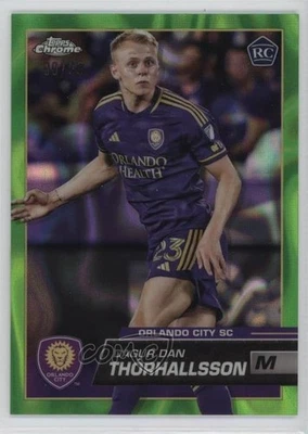 2023 Chrome MLS Neon Green Lava Refractor /99 Dagur Dan Thorhallsson Rookie RC - Image 1 of 2