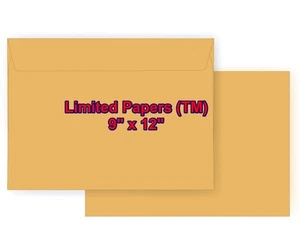 9 x 12 Booklet Envelope - Open Side - 28# Brown Kraft (9 x 12) - Jumbo Series (2 - Picture 1 of 3