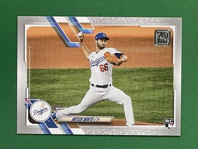 2021 Topps Baseball Series 1 - MITCH WHITE RC - PLATINUM ANNIVERSARY /70 - #270 - Image 1 of 4