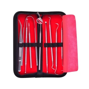 Juego de herramientas de dentista de acero inoxidable 9 en 1 - Bild 1 von 12