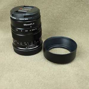 7artisans 55mm F1.4 APS-C Large Aperture Lens for Canon EF-M Portraits or Video - Picture 1 of 7