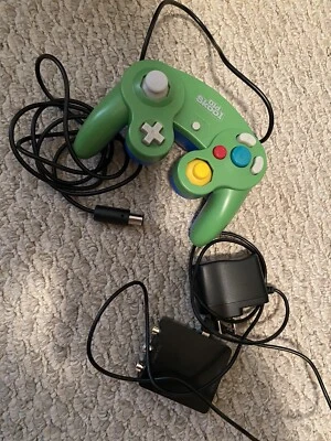 Old Skool Controller for Nintendo Gamecube - Green AND HDMI Converter - Image 1 of 4