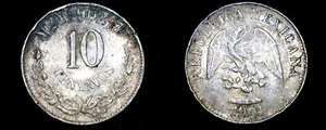 1904-Mo M Mexican 10 Centavo World Silver Coin - Mexico - Picture 1 of 1