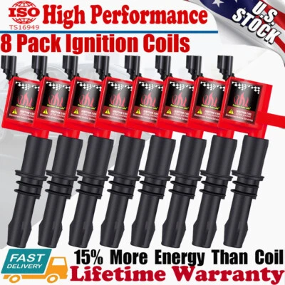 2004 2005 2006 2007 2008 Ignition Coil 8 Pack For Ford F150 Expedition 4.6/5.4L - Image 1 of 4