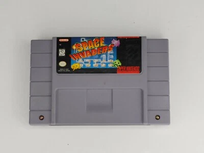Space Invaders SNES Super Nintendo Game Works Tested Authentic - Image 1 of 4