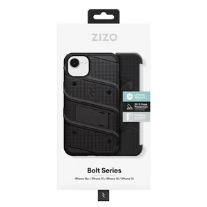 ZIZO BOLT Bundle iPhone 16e/Case with Tempered Glass "20 FT DROP PROTECTION" - Picture 1 of 9