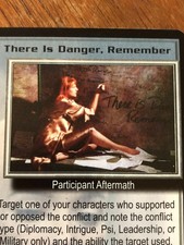 THERE IS DANGER REMEMBER WHEEL OF FIRE BABYLON 5 CCG RARE CARD NEAR MINT UNPLAYE