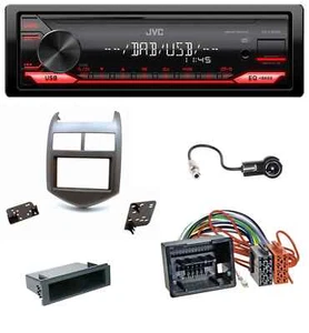 JVC MP3 DAB 1DIN AUX USB Autoradio für Chevrolet Aveo Sonic ab 2011 dunkelgraume - Bild 1 von 8