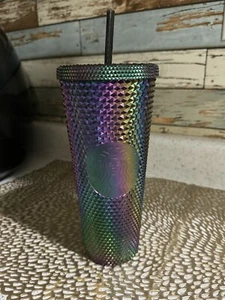 Starbucks Herbst 2023 BlackBling Oil Slick Studded 24oz Tumbler Tasse - Bild 1 von 6