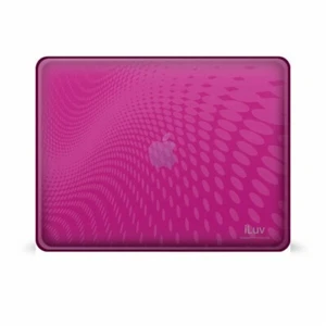 ILUV Pink Flexi Clear Case With Dot Wave Pattern For iPad 1G - Picture 1 of 3