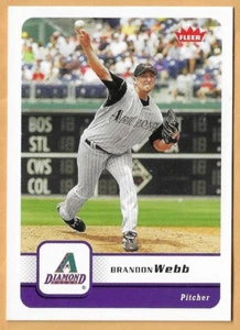 BRANDON WEBB ARIZONA DIAMONDBACKS #124 - FLEER NM-MT 2006 - Picture 1 of 2