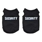 2Xes Puppy Dog  Vest T Shirt Coat Dress Sweater Apparel "SECURITY", Black L O5J8