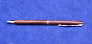 Hallmark Brown Chrome Trim Faceted Twist Beautifully Design Ballpoint Pen - Picture 1 of 11