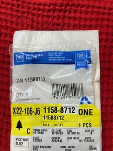 OEM NEW 04-20 GM Cadillac Chevrolet Engine Oil Cooler Coolant Hose Bolt 11588712 - Picture 1 of 2