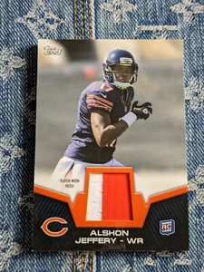 2012 Topps Alshon Jeffrey 2 color player worn rookie patch - Picture 1 of 7