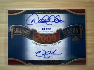 2012 SP Signature Edition Derek Jeter Autograph W/ Nick Swisher #08/25 - Picture 1 of 2