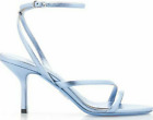 New Prada Silver Metalic Barely There Strappy Sandals Made Italy Size 36 ($750)