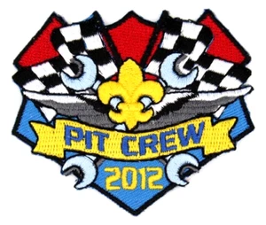 2012 Pinewood Derby Pit Crew Cub Scouts Patch Boy Scouts BSA Racing - Bild 1 von 2