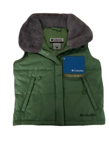 NEW ~NWT ~ COLUMBIA ~ YOUTH GIRLS PUFFER DOWN INSULATED SKI VEST ~ SIZE 4/5 - Picture 1 of 2