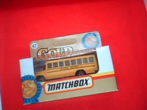 NEW Matchbox Rel1991 School Bus Gold Series by Mattel Part #47 - Picture 1 of 1