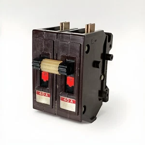 Wadsworth A240NI 40 Amp 2 Pole Type A Plastic FOOT Circuit Breaker A240N A240 - Picture 1 of 10