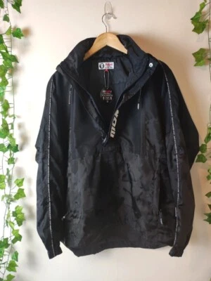 Aape a bathing ape black pullover jacket size medium BNWT - Image 1 of 4