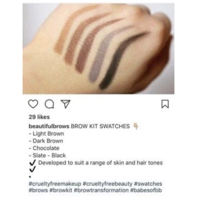 Beautiful Brows Brow Kit Black with stencils, tweezers, brush New RRP £60 x2 🖤 - Image 1 of 4