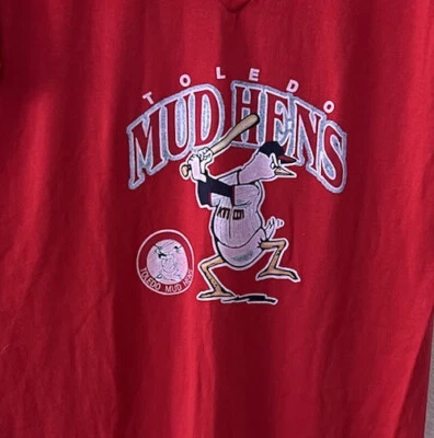 Toledo Mud Hens Vintage Jerzees By Russell Women’s Red Dress Size M - Image 1 of 4