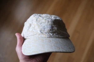 SUPREME TAN MONOGRAM DENIM 6- PANEL HAT ONE SIZE CLEAN EXCELLENT CONDITION - Picture 1 of 4