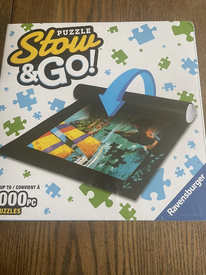 Ravensburger Puzzle Stow And Go Mat (1000pc Puzzle) Travel 46x26" mat New Sealed - Image 1 of 1
