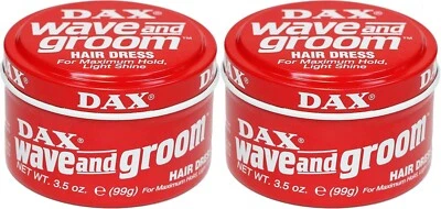2 X DAX Wachs Rot Wellen Und Bräutigam Für Maximaler Halt 99gm- Schnell UK - Bild 1 von 4