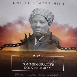 2024 Harriet Tubman Proof Clad Half Dollar Commemorative Coin - Picture 1 of 7