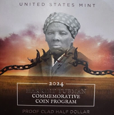 2024 Harriet Tubman Proof Clad Half Dollar Commemorative Coin - Image 1 of 4