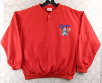 Bluefox Baseball Sweater Mens Large Red Adidas Long Sleeves Pullover Sweatshirt - Image 1 of 4
