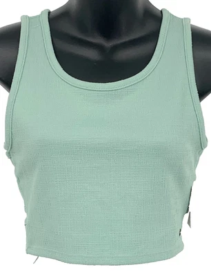 Blusa corta sin mangas Roxy Teal para mujer talla mediana M verde azulado nueva Foto 1 de 4