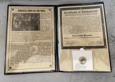 Indo-Scythians Azes II Silver Drachm-Biblical Coin of the Magi #5P6 - Image 1 of 4