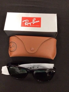 Ray-Ban New Wayfarer Sunglasses Black RB2132- Brand New - Picture 1 of 3