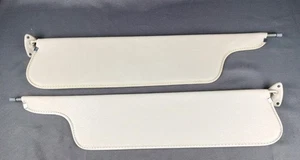 1973-79 Sun Visors Ford Truck F100 F150 F250 F350 Bronco Ranger XLT Custom White - Picture 1 of 23