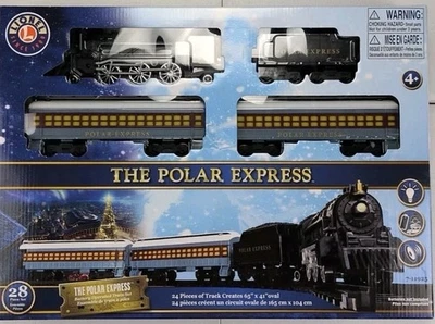 The Polar Express Train Set Lionel 28 Piece Battery Operated 7-11925 New Sealed - Image 1 of 4
