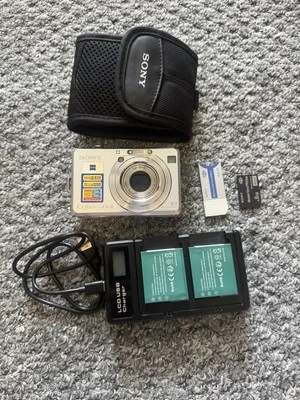 Sony Digital Camera Cybershot DSC-W100 8.1MP Silver With Charger - Image 1 of 4