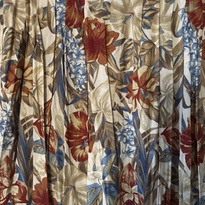 Vtg Sag Harbor Fall Color Floral Pleated Women’s Multicolored Long Skirt LG - Picture 1 of 7